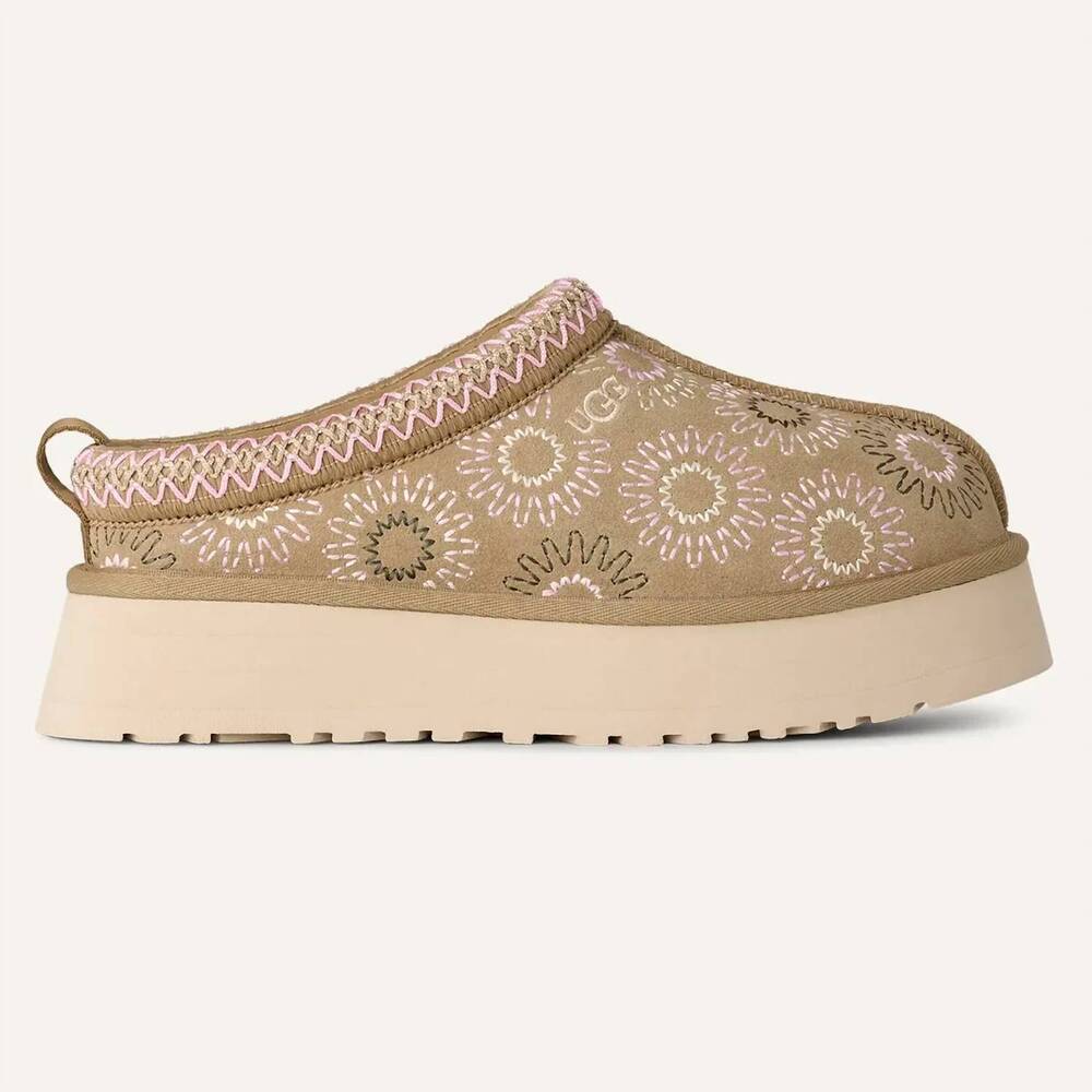 NEW UGG women's tazz sun stitch slipper in mustard seed
